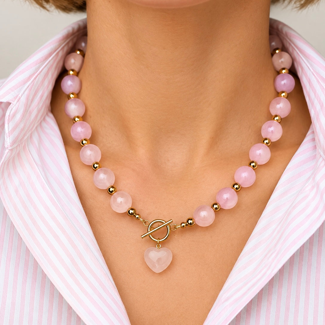 Collier Pop Heart - Edition Octobre Rose
