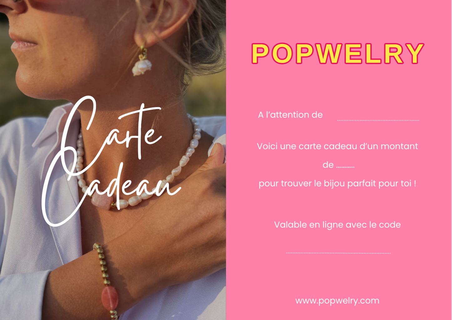 Carte cadeau Popwelry
