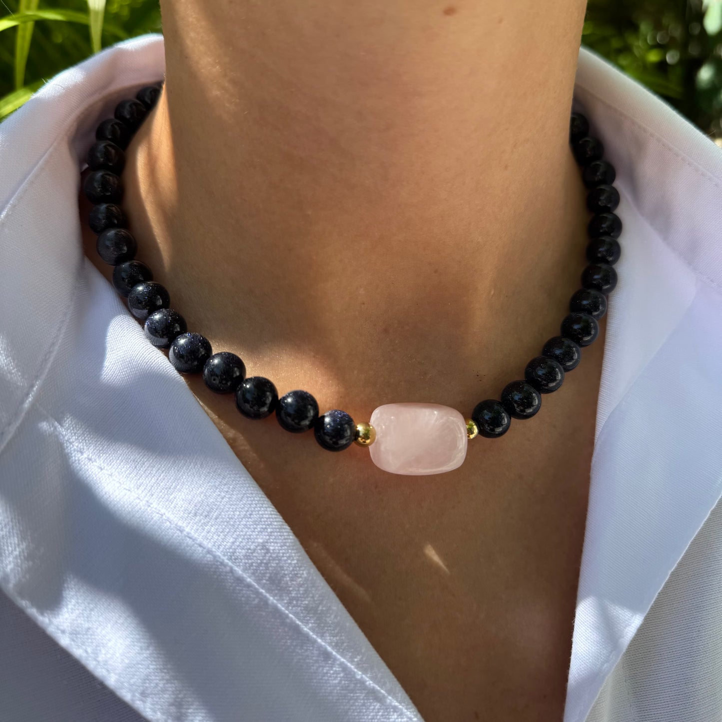 Collier Amulet - Pierres semi précieuses