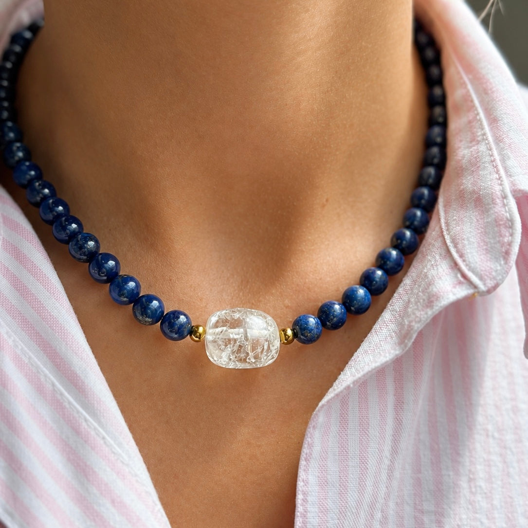 Collier Amulet - Pierres semi précieuses