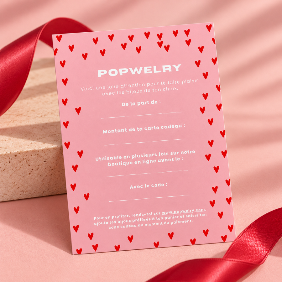 Carte cadeau Popwelry