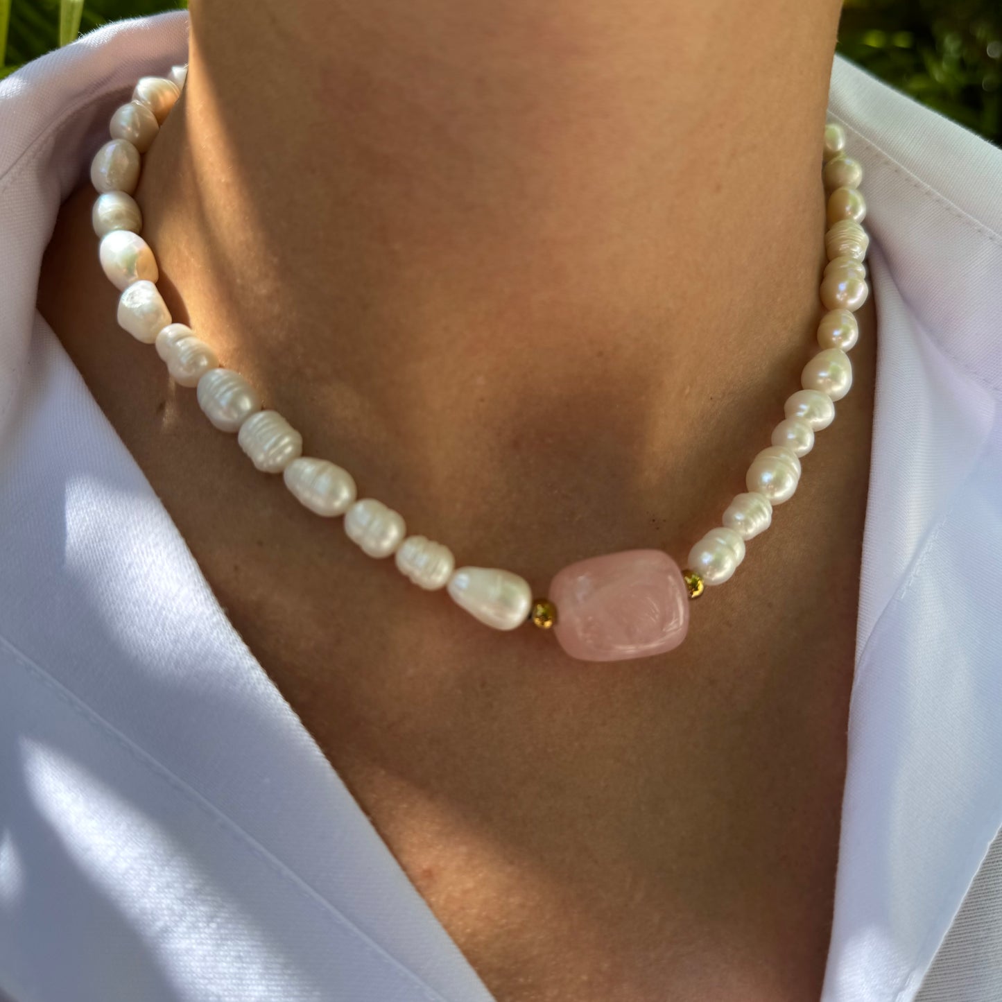 Collier Amulet - Perles