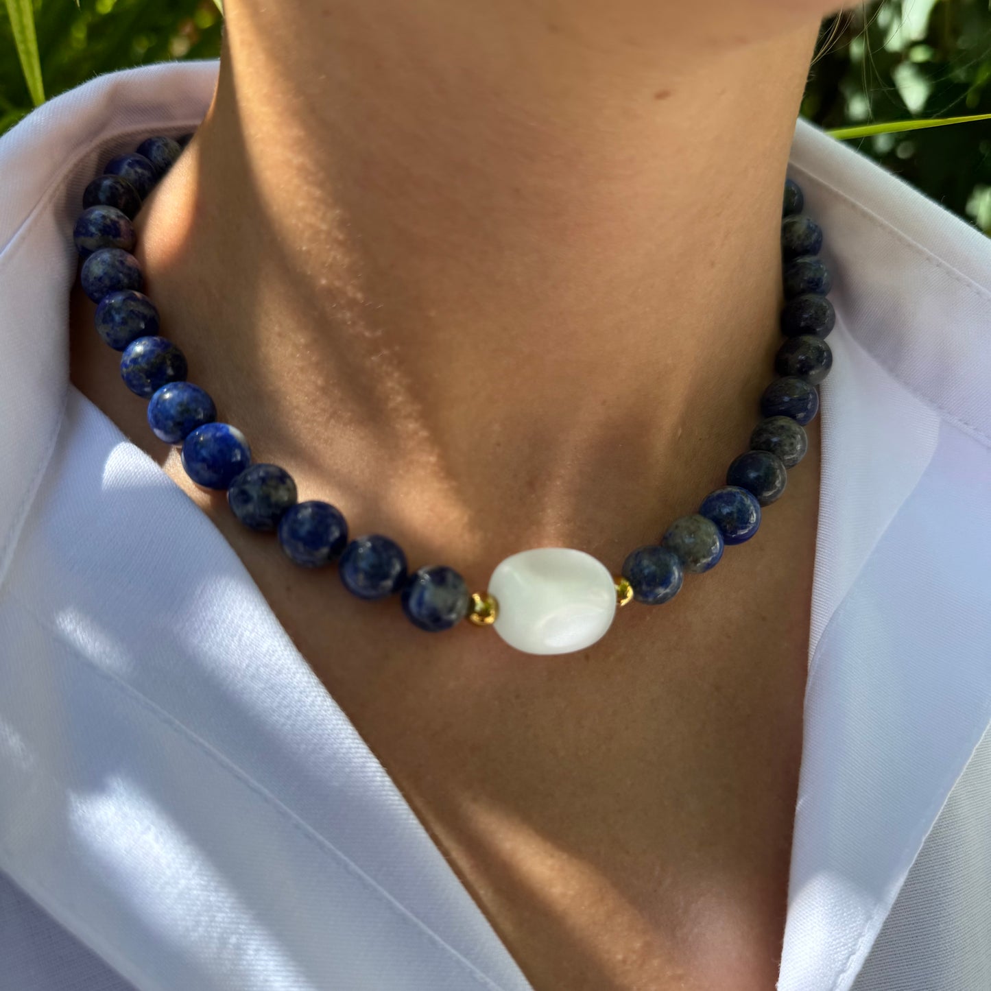 Collier Amulet - Pierres semi précieuses