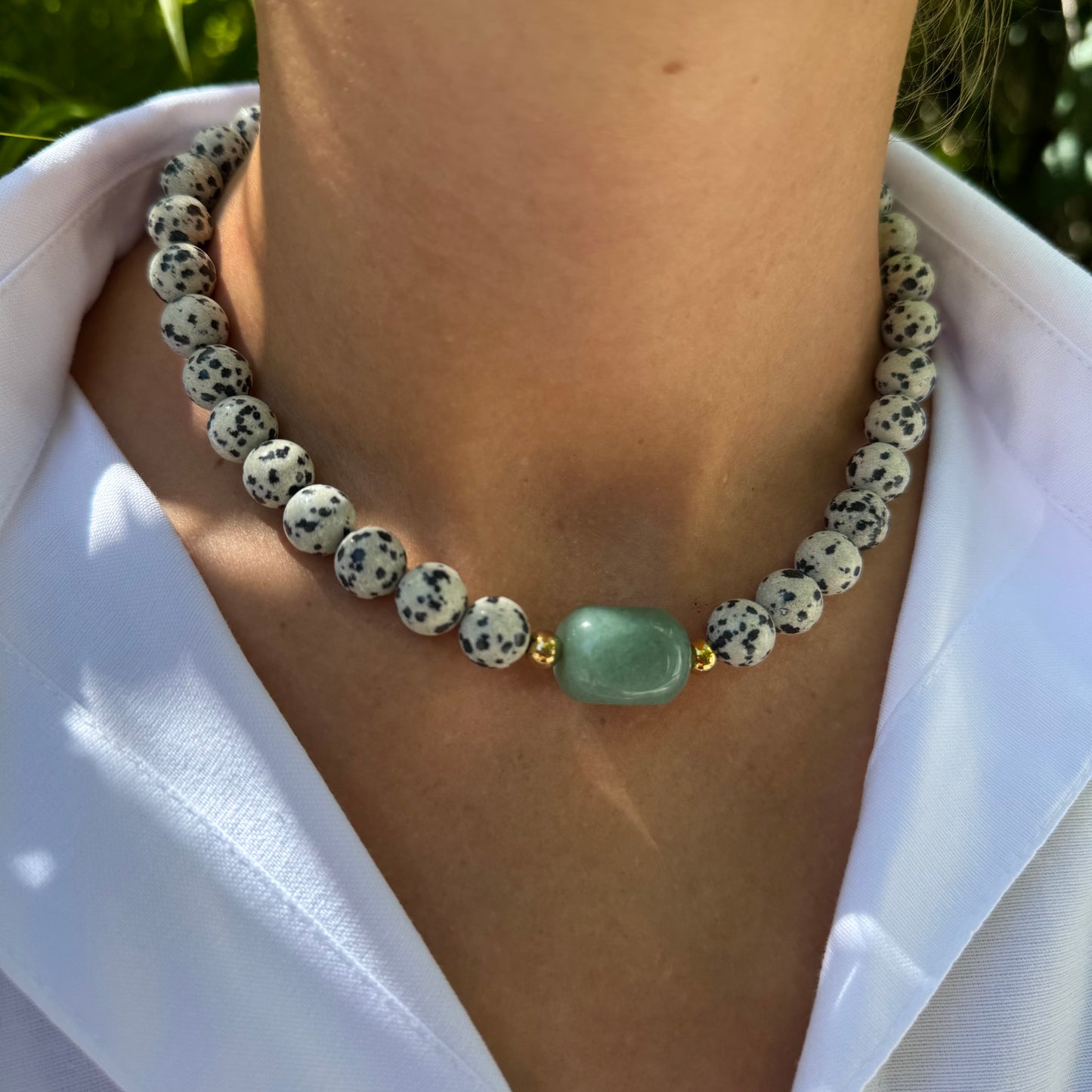 Collier Amulet - Pierres semi précieuses