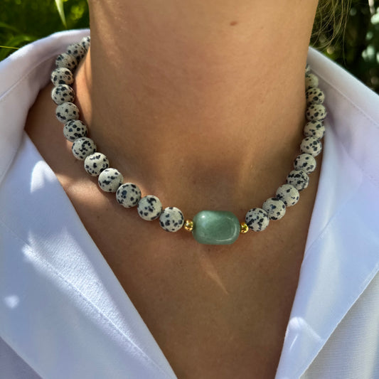 Collier Amulet - Pierres semi précieuses